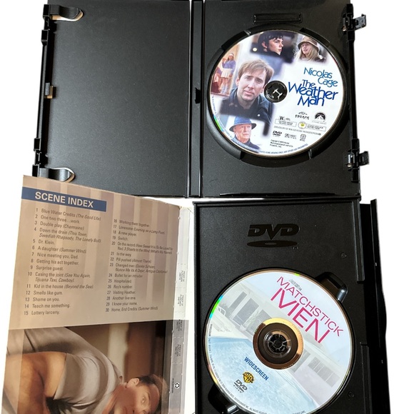 Lot of 2 DVDs starring Nicolas Cage The Weather Man, Matchstick Man - Picture 4 of 5